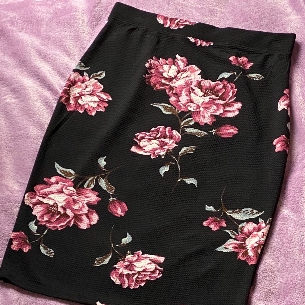 Floral Print Skirt